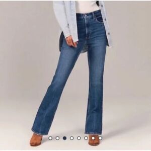 Abercrombie & Fitch Women The 70s Vintage Flare Ultra High Rise Jeans 33 16 long